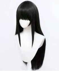Sakamoto Days Osaragi Black Synthetic Fiber Cosplay Wig