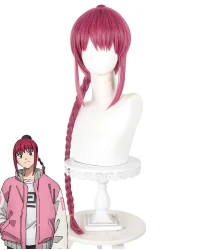 Sakamoto Days Lu Xiaotang Red Cosplay Wig 50 cm