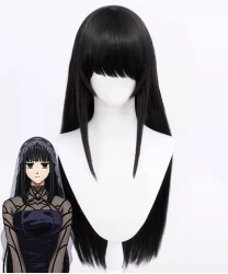 Sakamoto Days Osaragi Black Synthetic Fiber Cosplay Wig