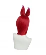 LOL Xayah Wig Fire Red Straight Wig High Temperature Silk Wig