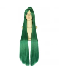 Sailor Pluto Long Straight Green Wig