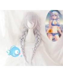 MmiHoYo Kiana Kaslana Braid silver cosplay Anime Hair Wig