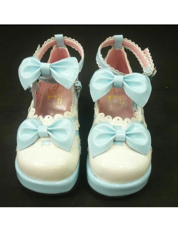 Japanese Lolita lolita thick sole cute bow princess shoes