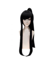 D Gray man Yu Kanda 100 cm Black Straight Cosplay Wig