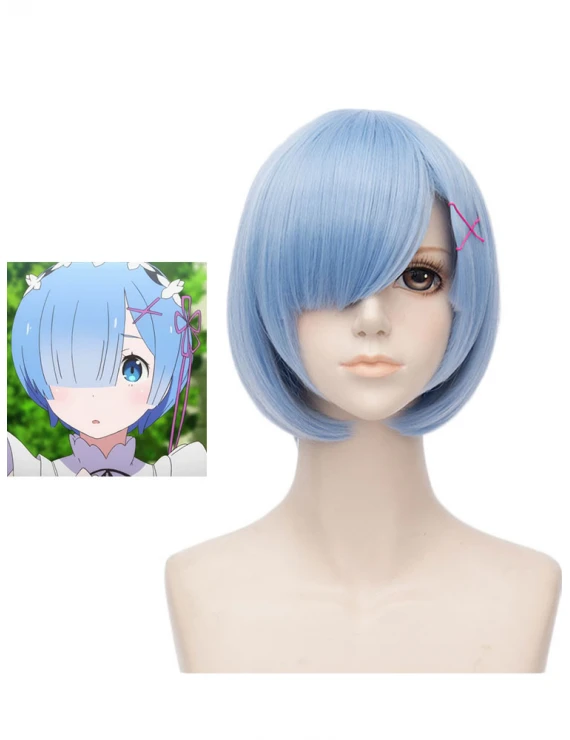 Re Zero Starting Life In Another World Rem Cosplay Wig